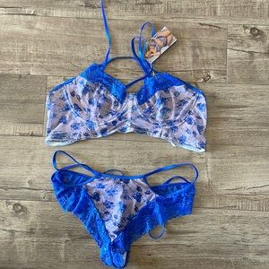 Lingerie set blue size 1/2X